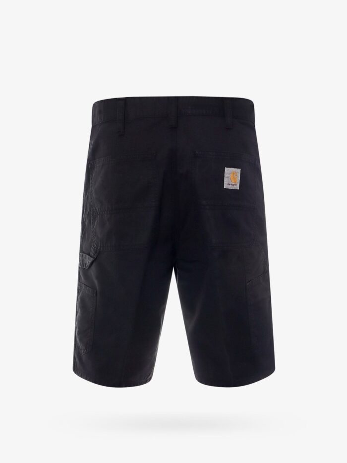 Carhartt Wip Single Knee Cotton Bermuda Shorts With Logo Patch