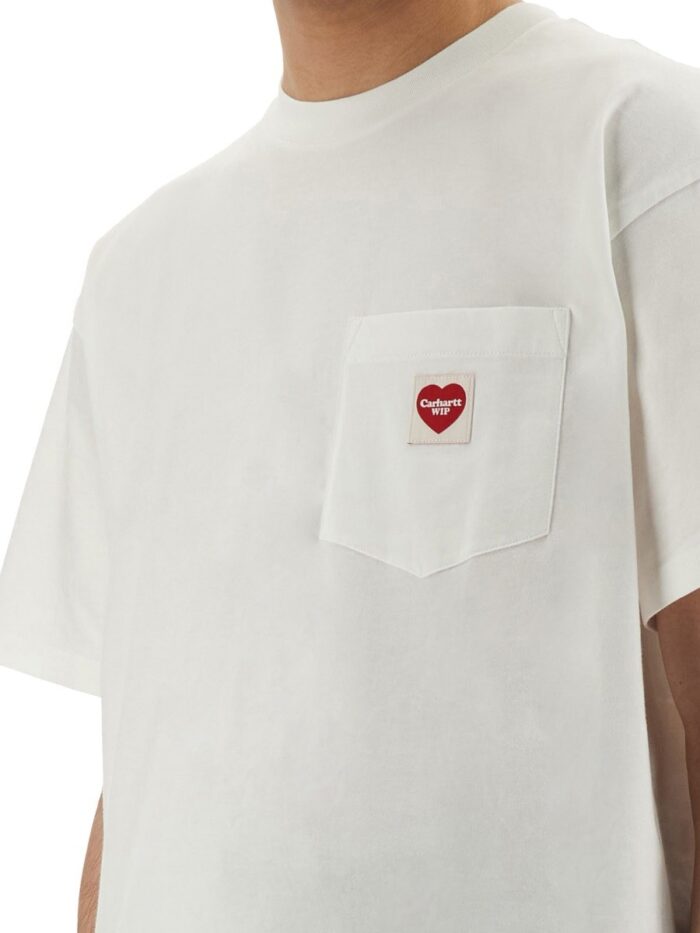Carhartt Wip T-SHIRT WITH POCKET AND HEART PATCH