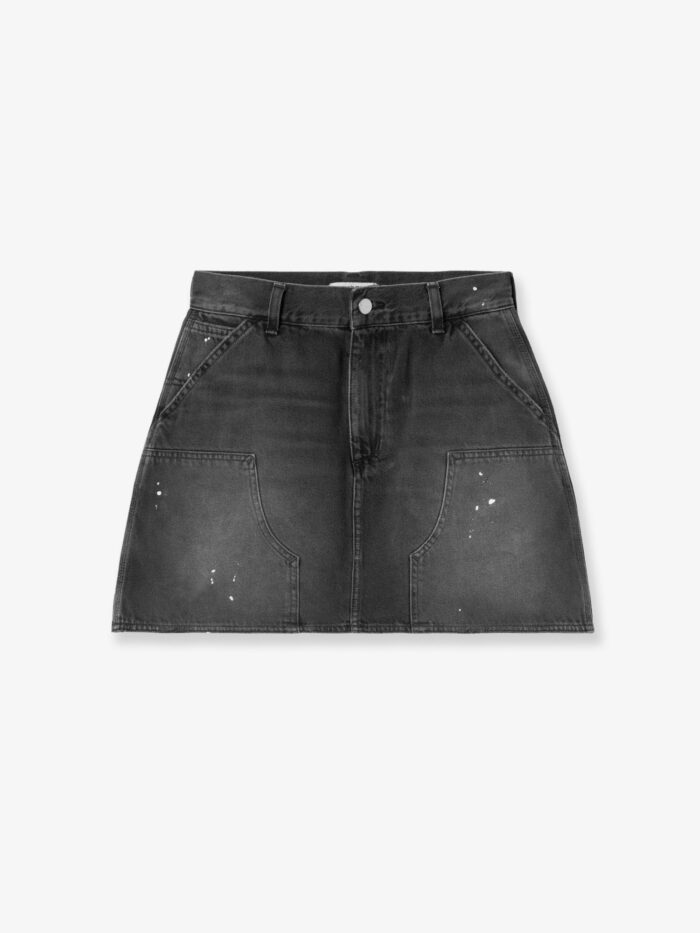 Carhartt Wip W'Maeve Double Knee Black Denim Skirt