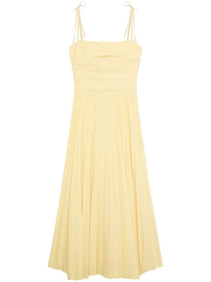 Caroline Pleated Midi Dress