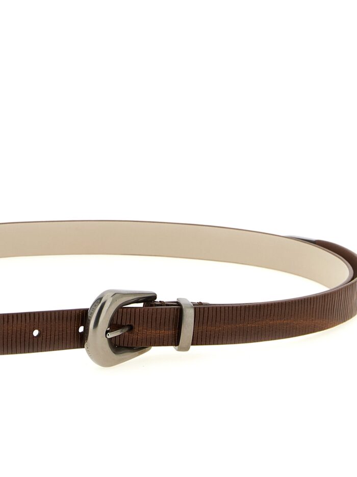 Brunello Cucinelli Carved Leather Belt