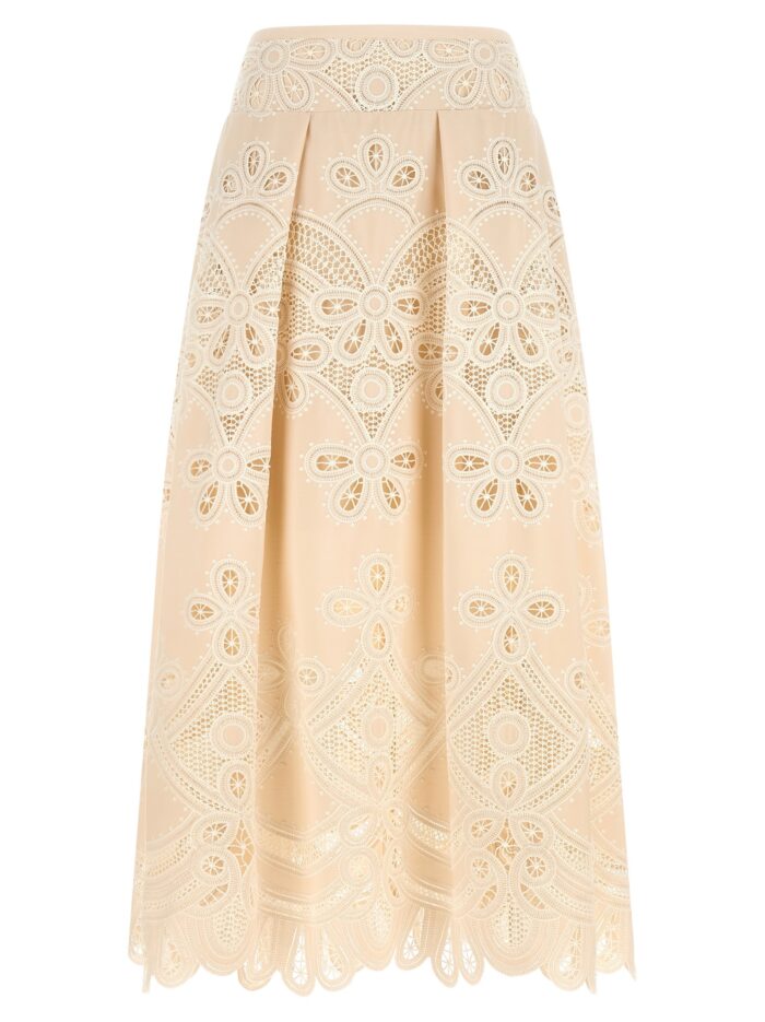 elie saab carving embroidery skirt ELIE SAAB Carving Embroidery Skirt