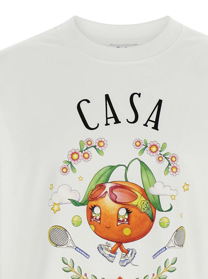 CASABLANCA 'Casa Way Orange Mascot' T-shirt