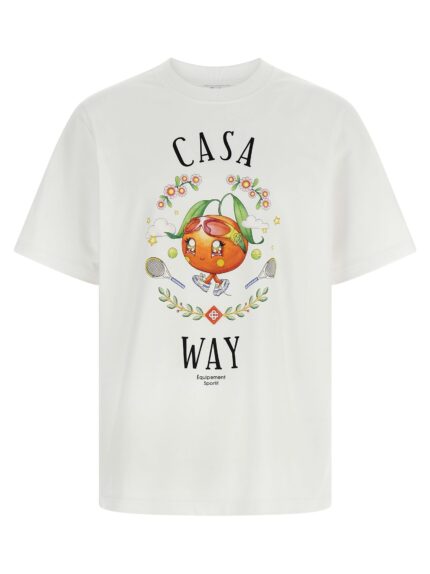 CASABLANCA 'Casa Way Orange Mascot' T-shirt