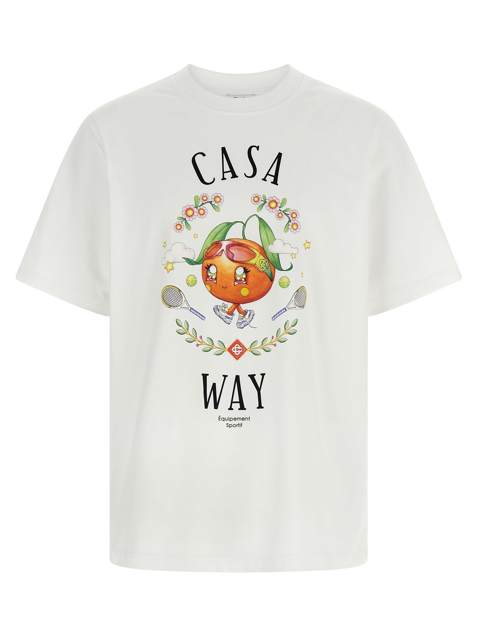CASABLANCA 'Casa Way Orange Mascot' T-shirt