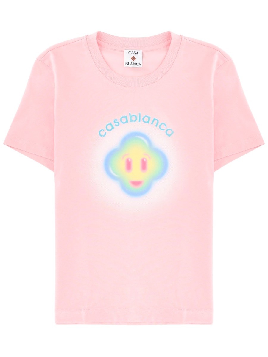 CASABLANCA "AIRBRUSH SMILEY" T-SHIRT