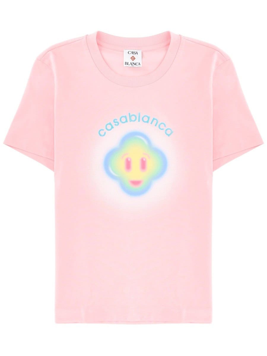 CASABLANCA "AIRBRUSH SMILEY" T-SHIRT