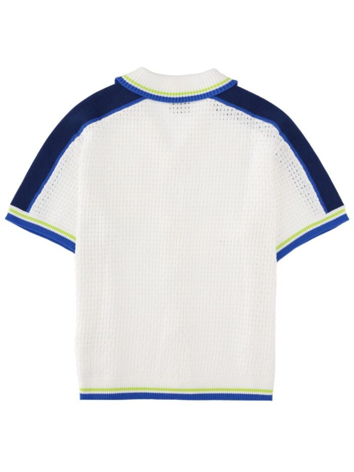 CASABLANCA CAMICIA IN CROCHET CON LOGO