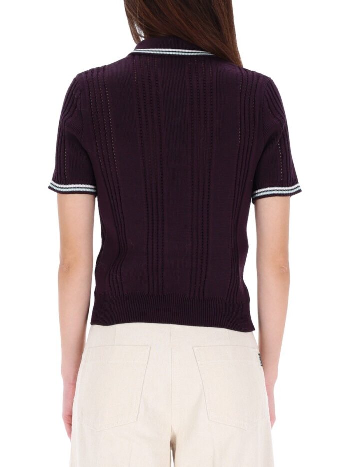 CASABLANCA COTTON KNIT POLO SHIRT