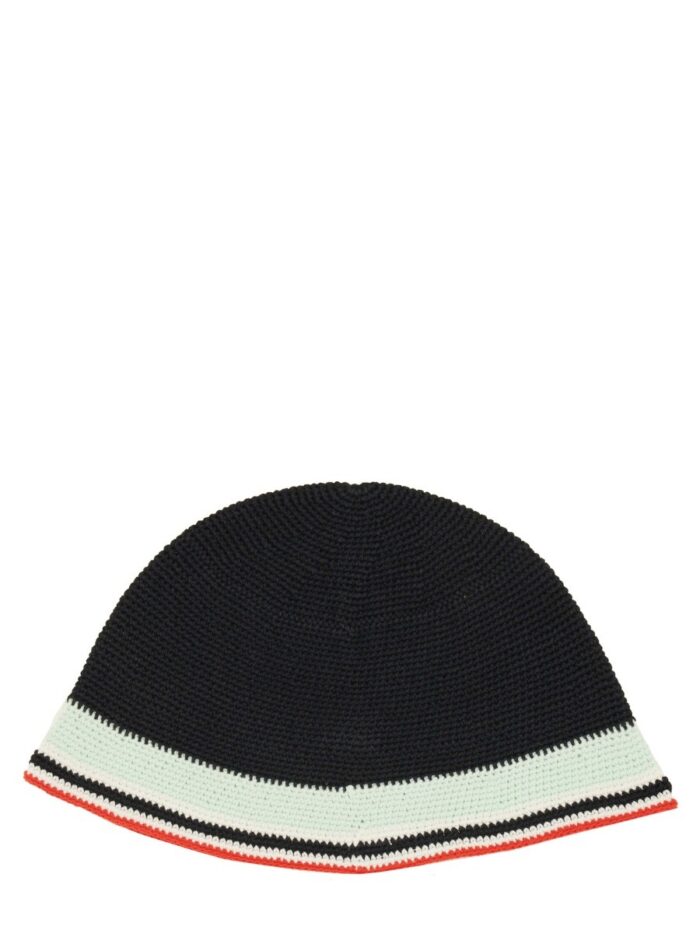 CASABLANCA CROCHET HAT WITH LOGO