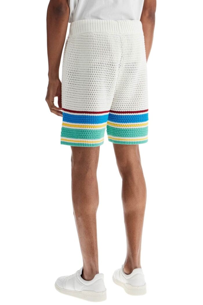 CASABLANCA Crocheted Bermuda Shorts