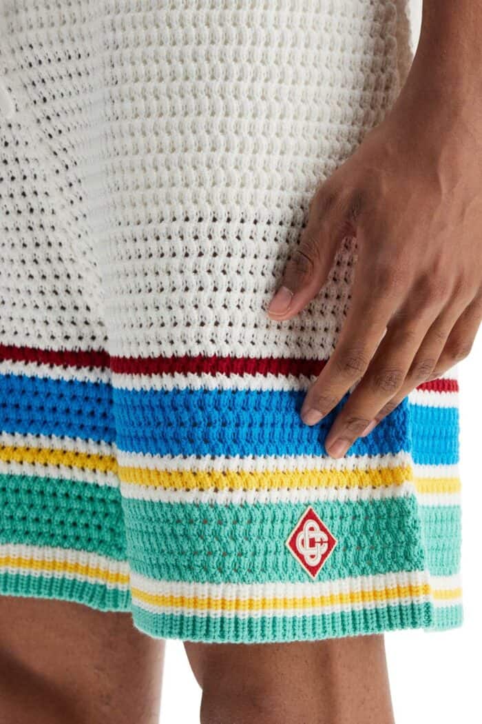 CASABLANCA Crocheted Bermuda Shorts