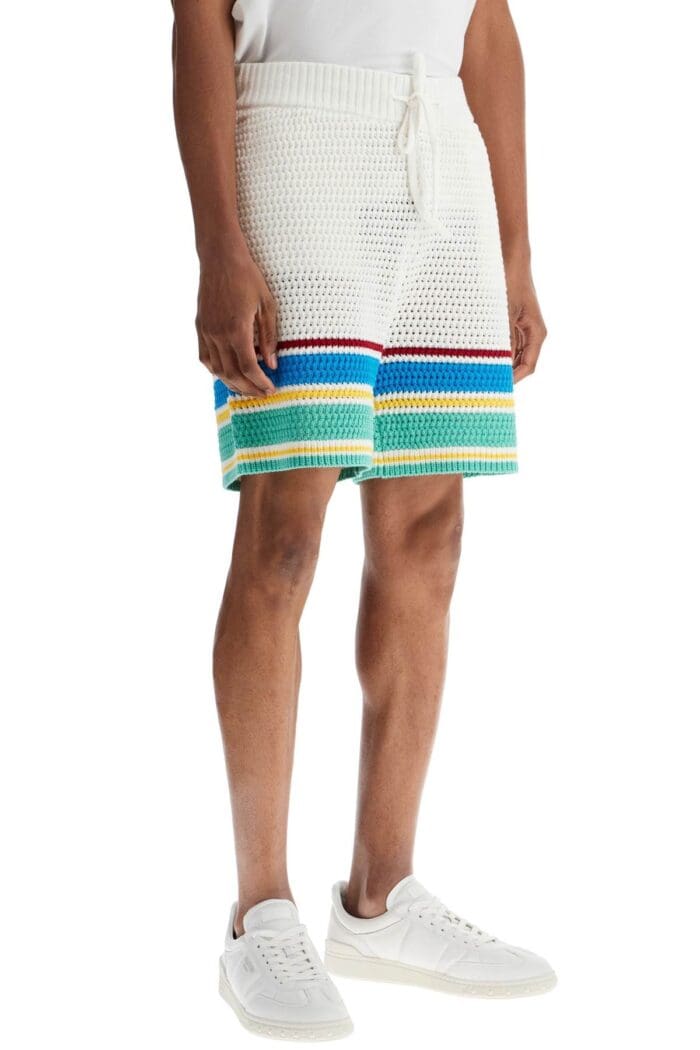 CASABLANCA Crocheted Bermuda Shorts