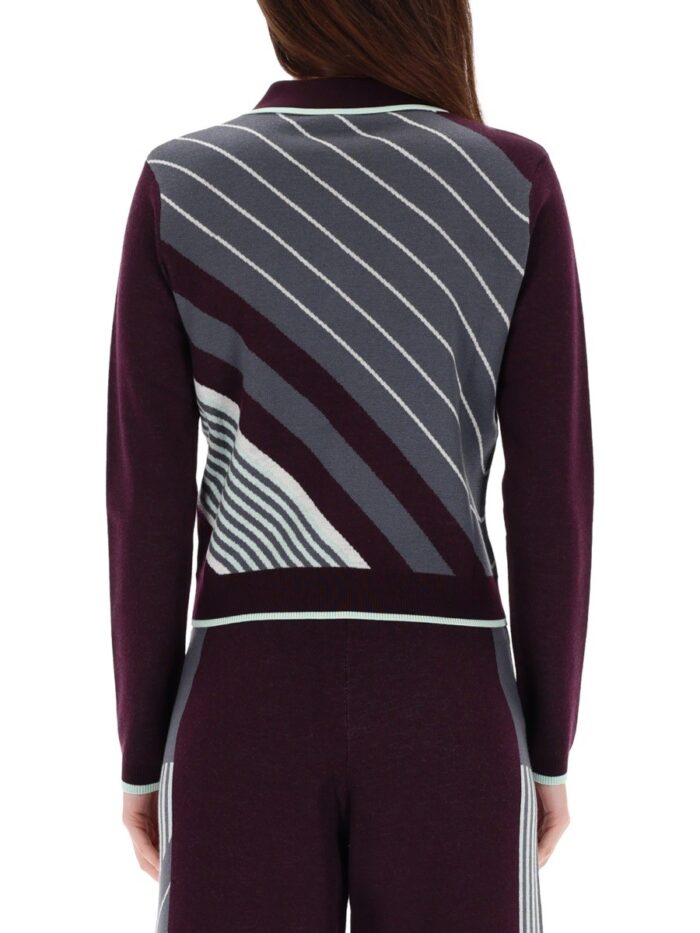 CASABLANCA "DIAGONAL" TENNIS POLO SHIRT