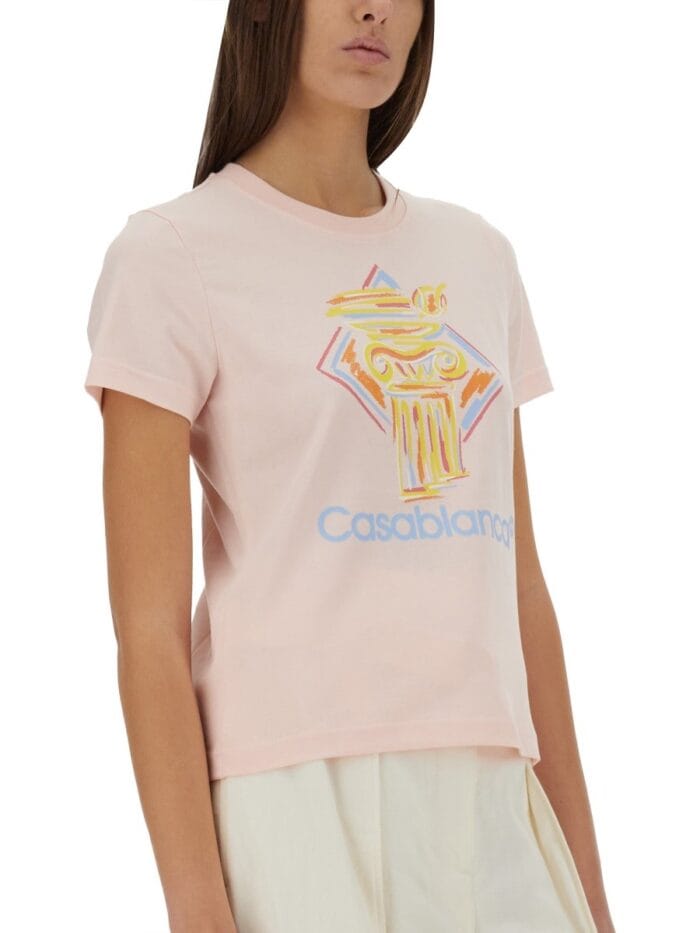 CASABLANCA FITTED T-SHIRT