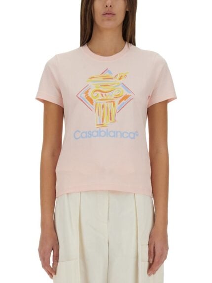 CASABLANCA FITTED T-SHIRT