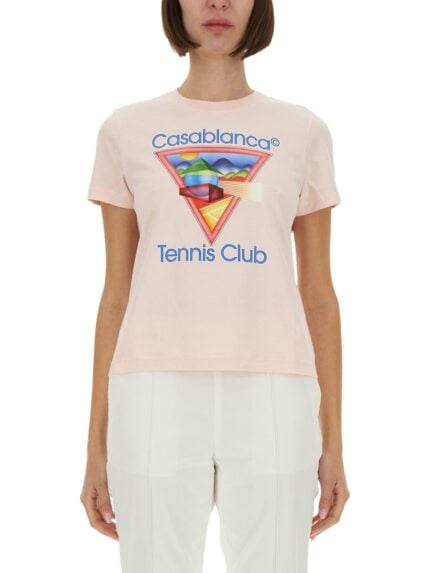 CASABLANCA FITTED T-SHIRT