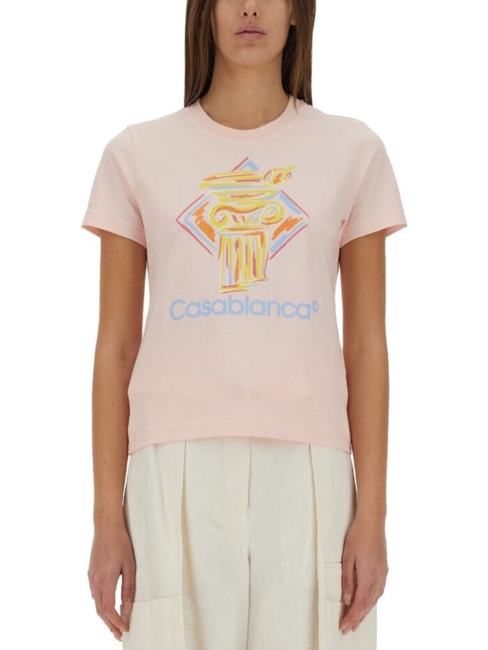 CASABLANCA FITTED T-SHIRT