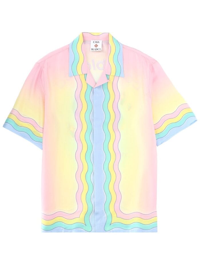 CASABLANCA "FLAMING TENNIS BALL" SHIRT