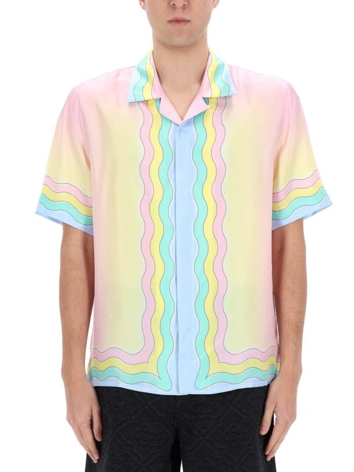 CASABLANCA "FLAMING TENNIS BALL" SHIRT