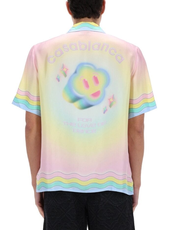 CASABLANCA "FLAMING TENNIS BALL" SHIRT