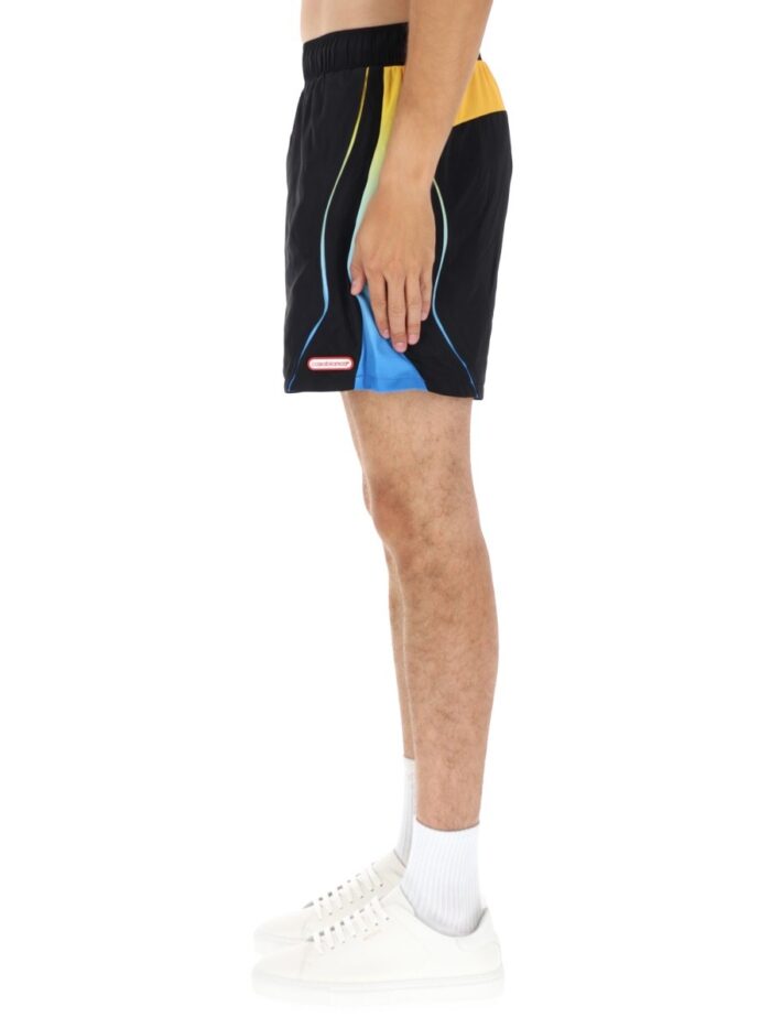 CASABLANCA "FOOTBALL WINDBREAKER" SHORTS