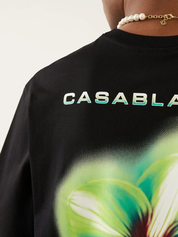 Casablanca Glitch Orchid print T-shirt