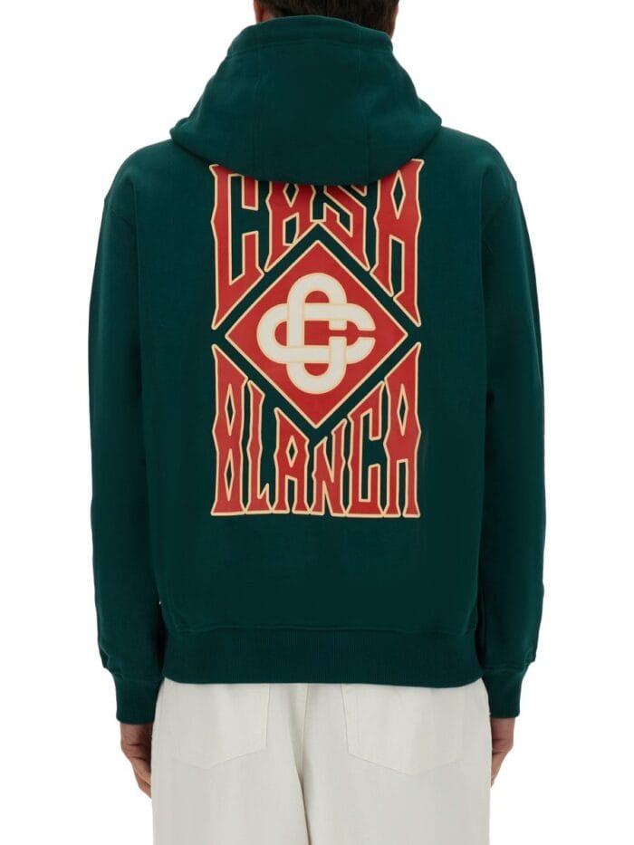 CASABLANCA GOTHIC STACKED LOGO SWEATSHIRT