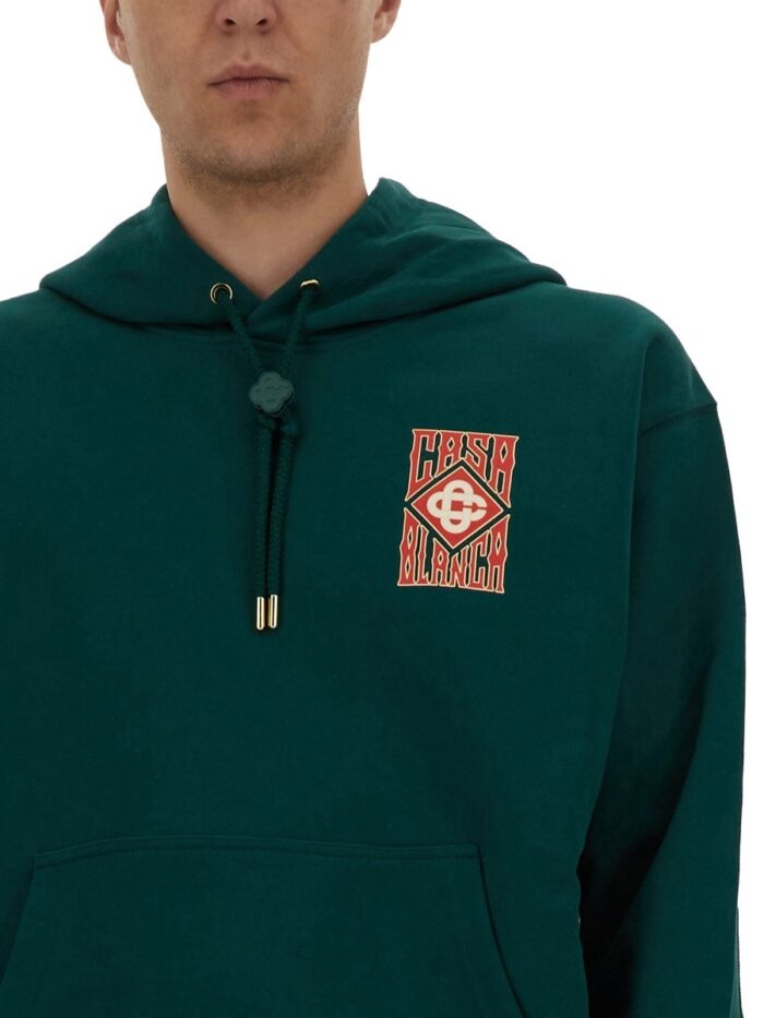 CASABLANCA GOTHIC STACKED LOGO SWEATSHIRT