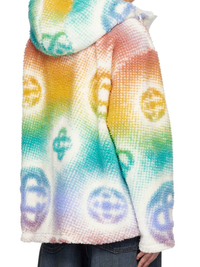 Casablanca Halftone monogram fleece jacket