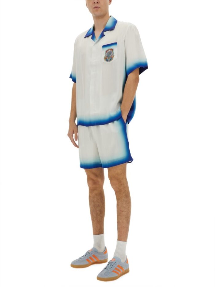 CASABLANCA "HOME WAY SKATE" SILK SHORTS