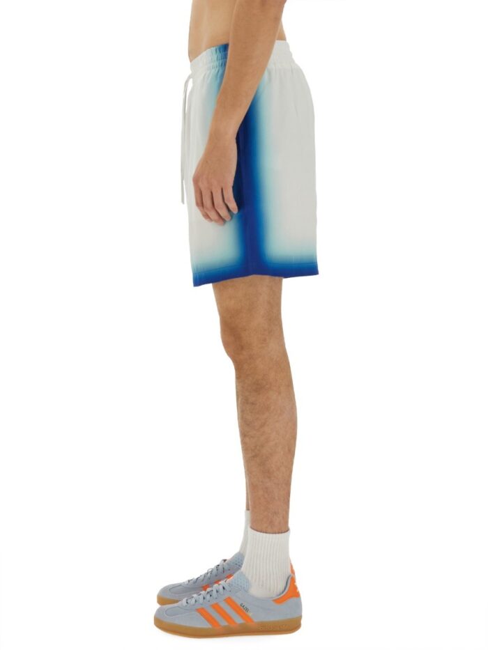 CASABLANCA "HOME WAY SKATE" SILK SHORTS