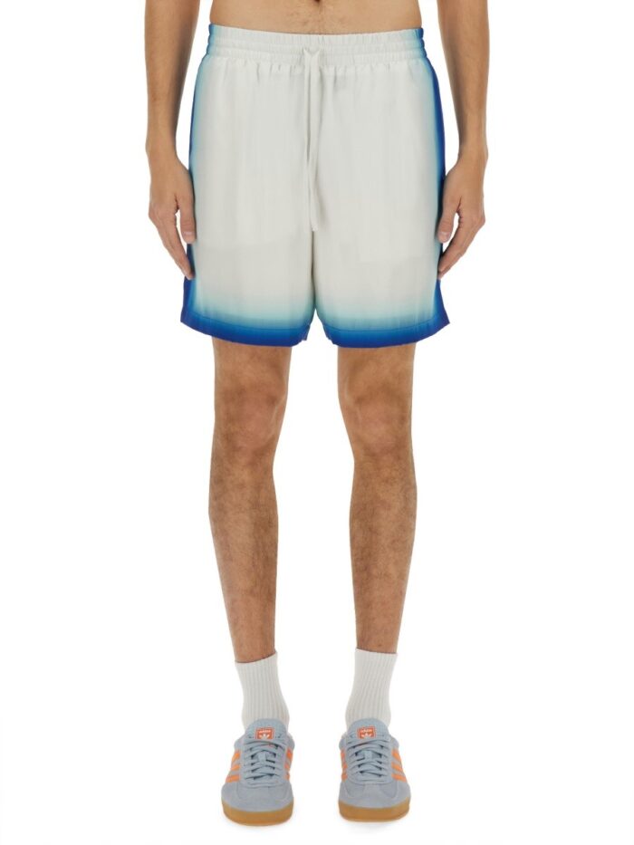 CASABLANCA "HOME WAY SKATE" SILK SHORTS