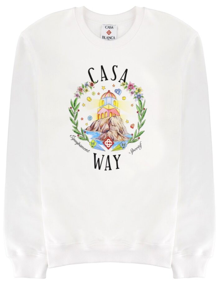 casablanca "home way" sweatshirt CASABLANCA "HOME WAY" SWEATSHIRT