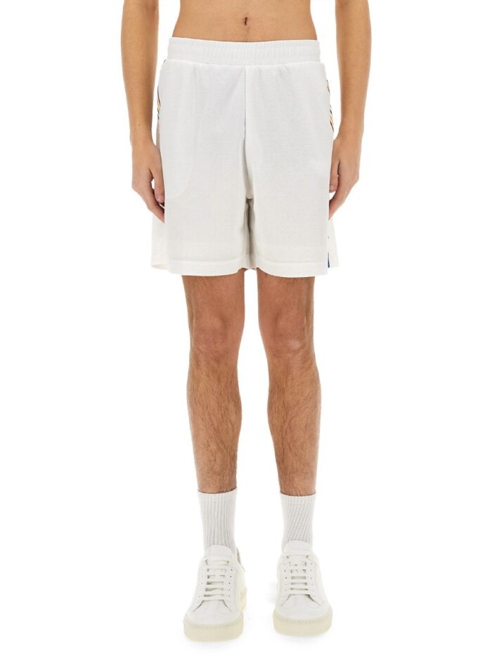 casablanca "jacquard monogram" football shorts CASABLANCA "JACQUARD MONOGRAM" FOOTBALL SHORTS