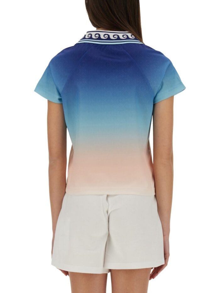 CASABLANCA "JACQUARD MONOGRAM FOOTBALL" T-SHIRT