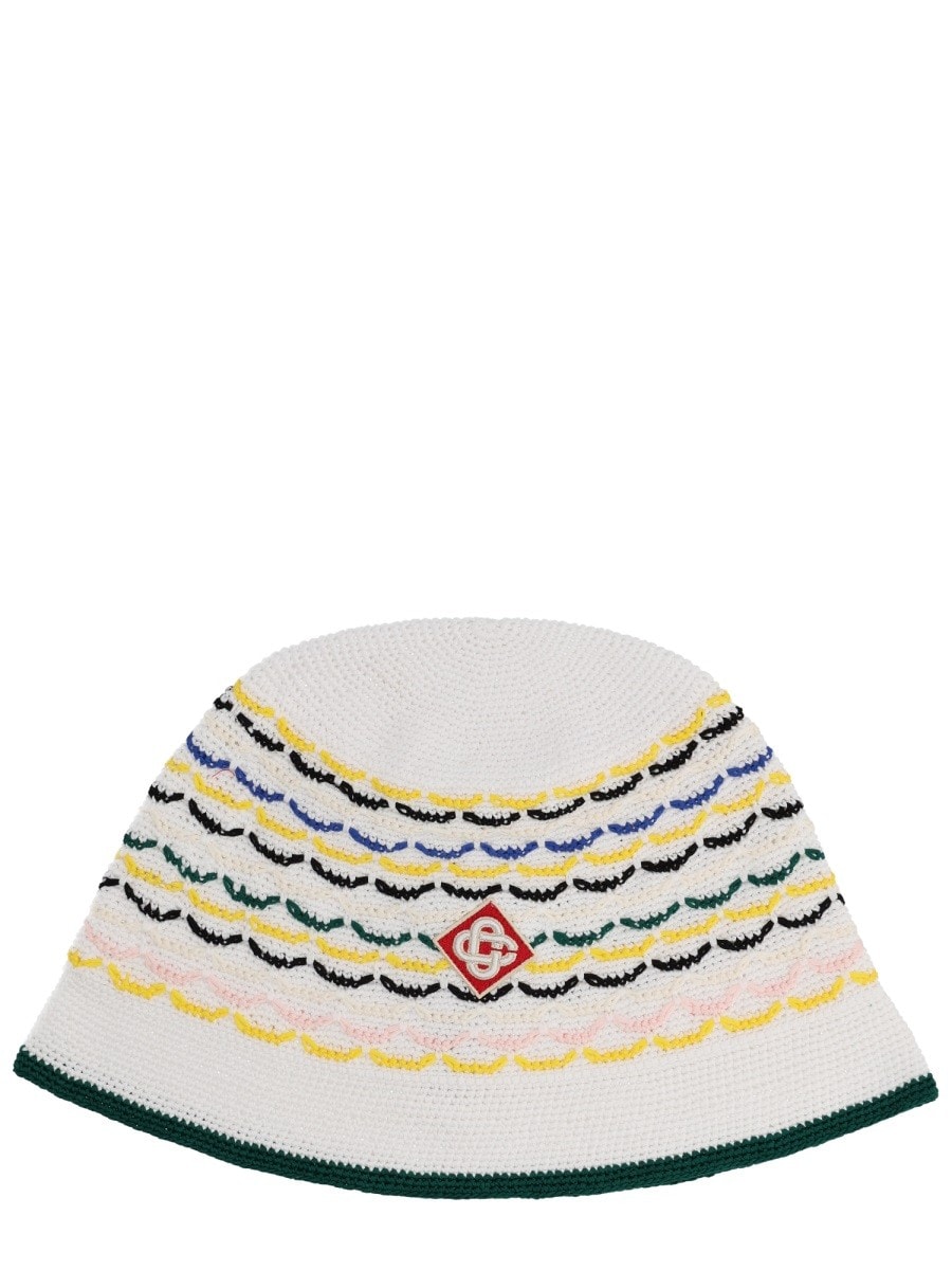CASABLANCA KNIT HAT WITH LOGO