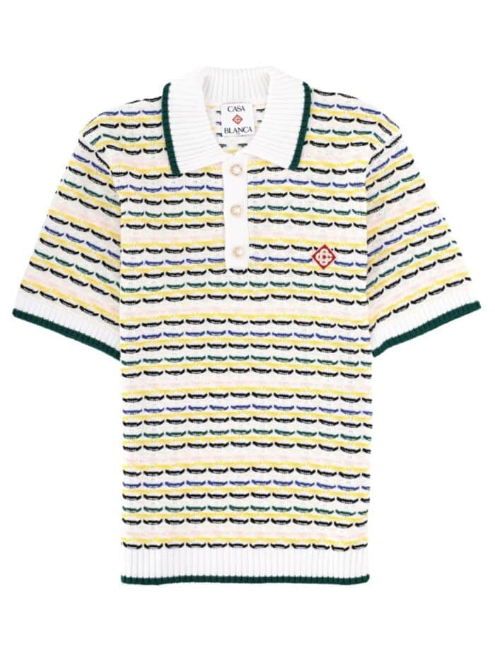 CASABLANCA KNITTED POLO.
