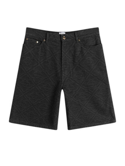 Casablanca Laser monogram denim shorts