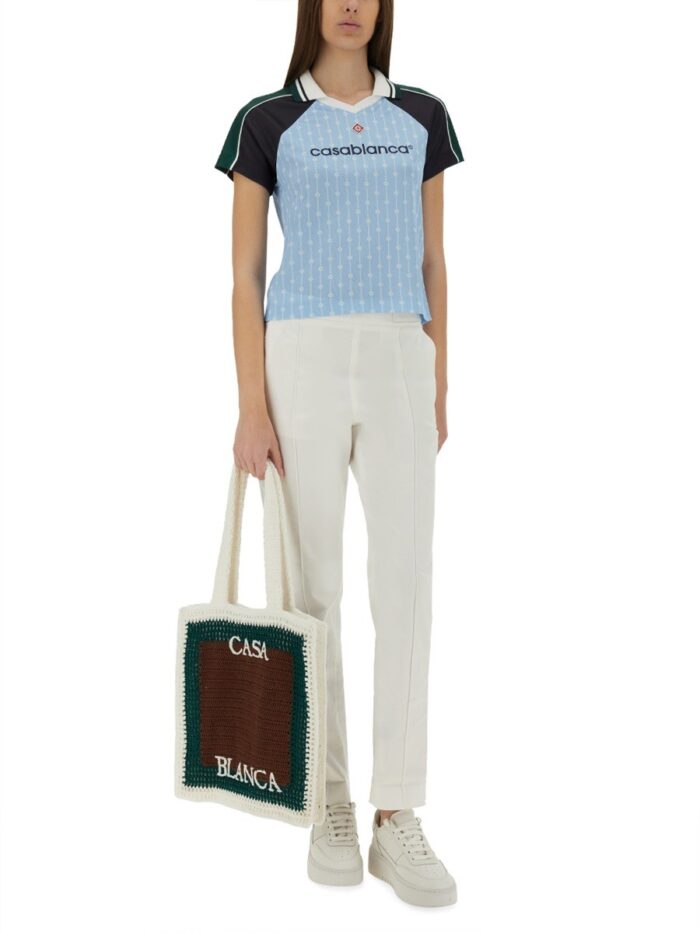 CASABLANCA "LAUREL" FOOTBALL T-SHIRT