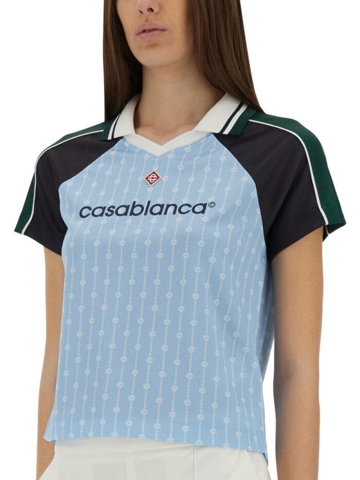 CASABLANCA "LAUREL" FOOTBALL T-SHIRT