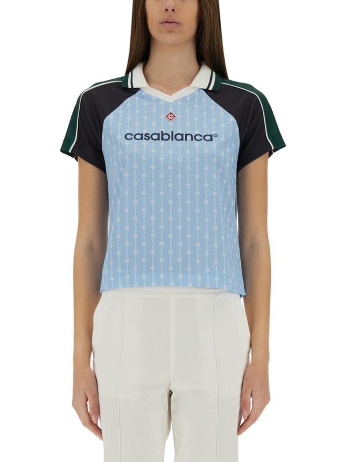 CASABLANCA "LAUREL" FOOTBALL T-SHIRT