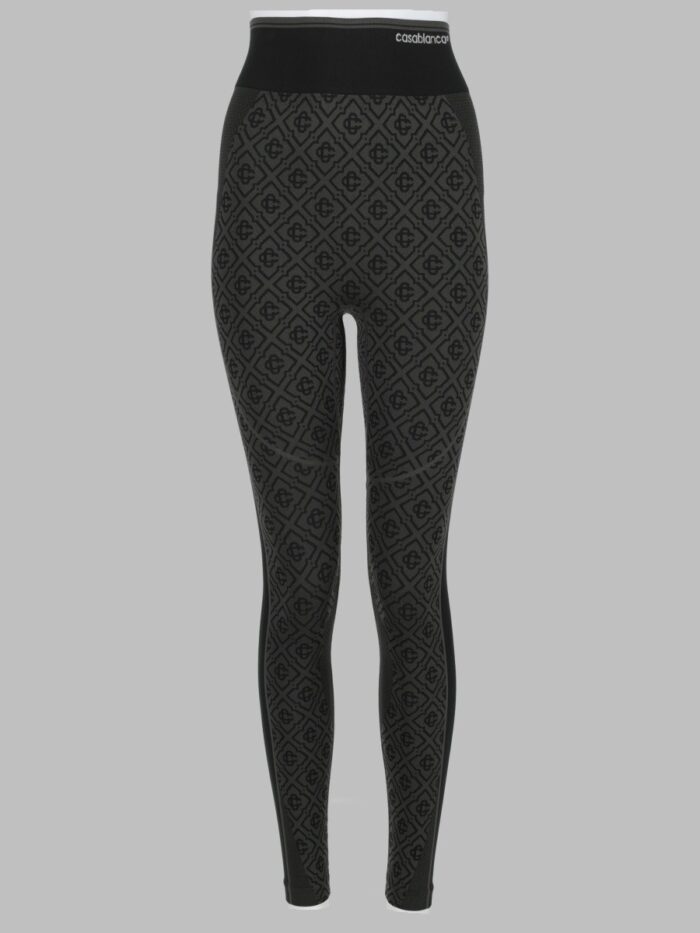 casablanca leggings monogram senza cuciture CASABLANCA LEGGINGS MONOGRAM SENZA CUCITURE