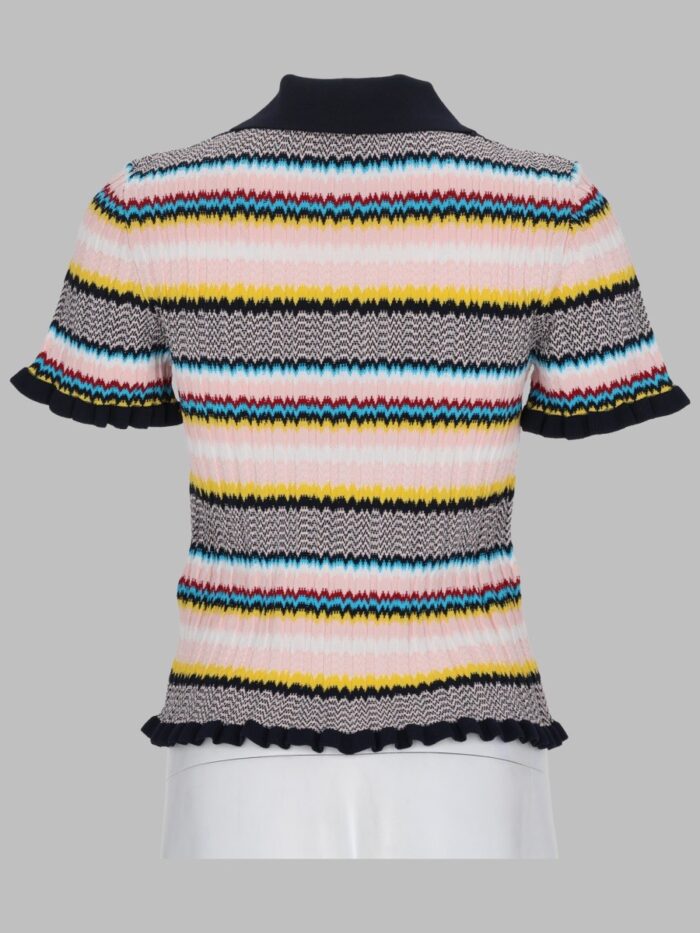 CASABLANCA MAGLIA POLO CON MOTIVO CHEVRON