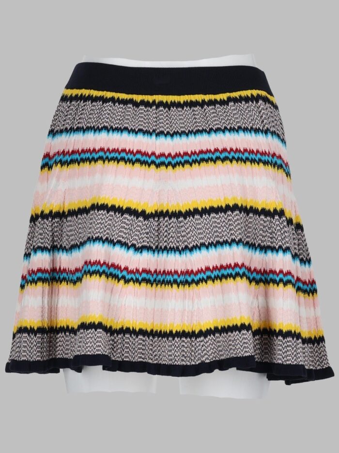CASABLANCA MINIGONNA IN MAGLIA CHEVRON