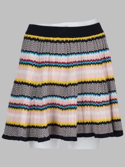 CASABLANCA MINIGONNA IN MAGLIA CHEVRON
