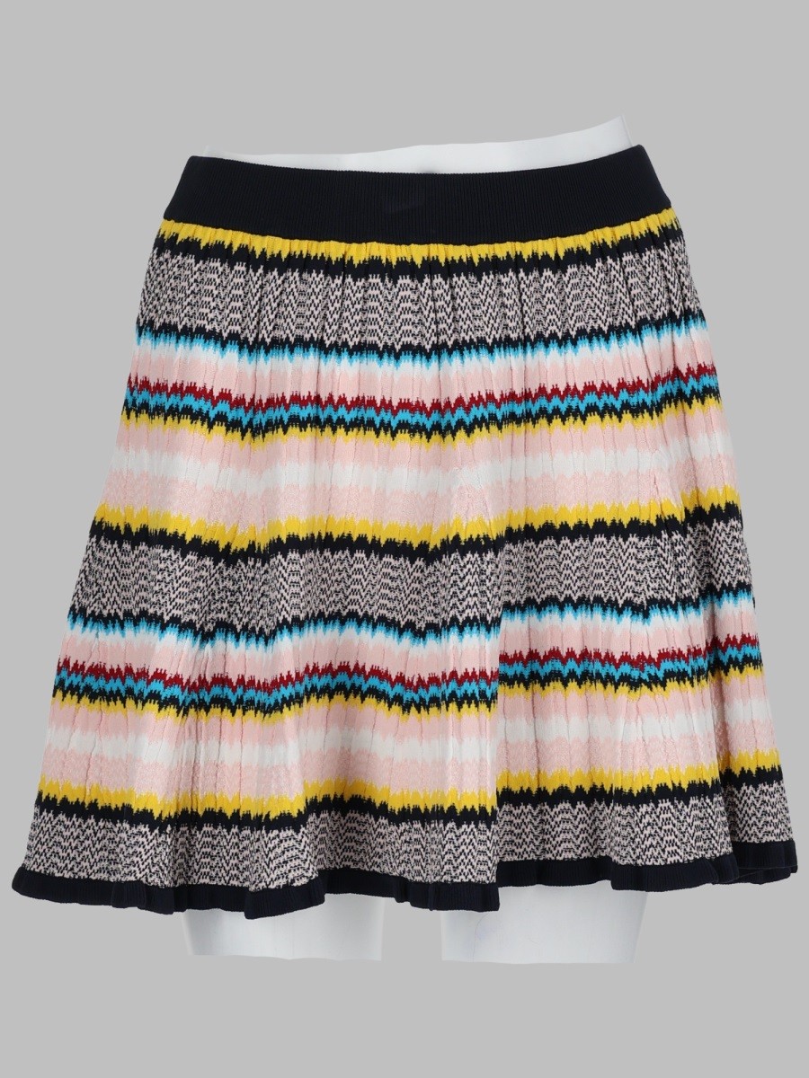 CASABLANCA MINIGONNA IN MAGLIA CHEVRON