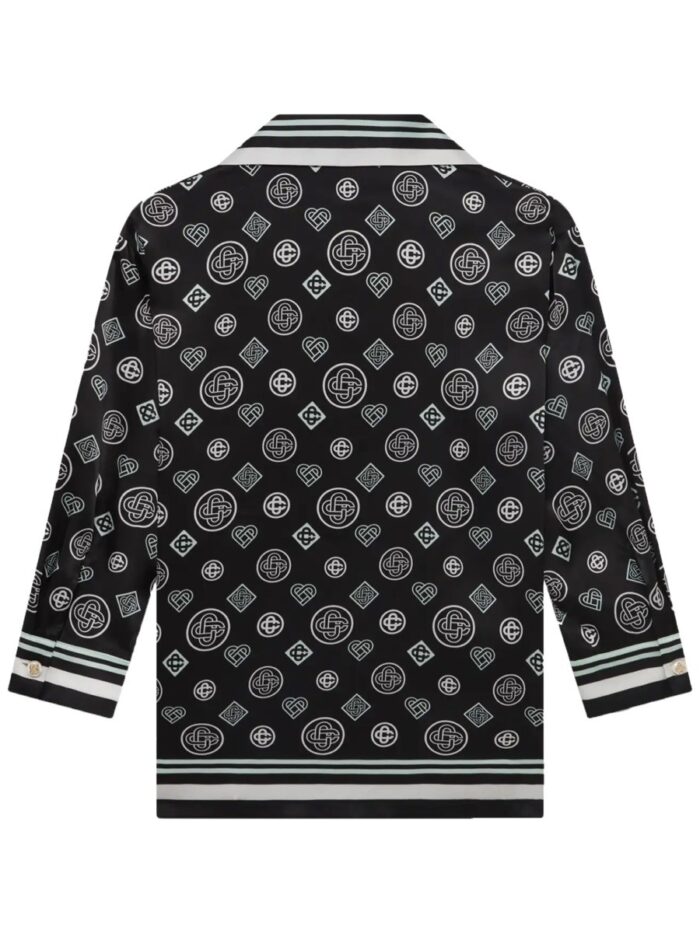 CASABLANCA "MONOGRAM" PAJAMA SHIRT