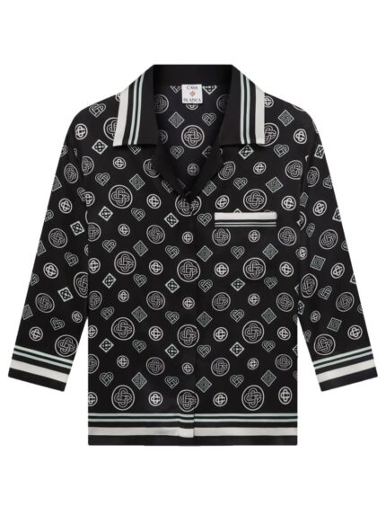 CASABLANCA "MONOGRAM" PAJAMA SHIRT