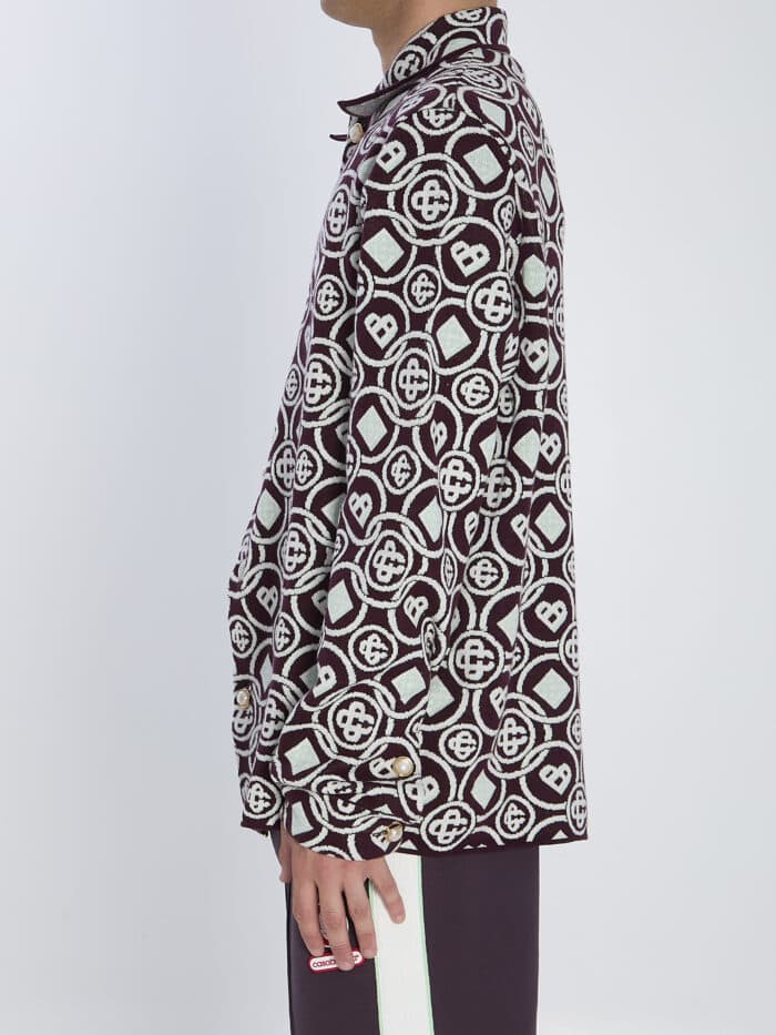 Casablanca Monogram-patterned overshirt